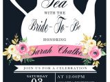 Tea themed Bridal Shower Invitations Tea Party Bridal Shower Invitation