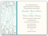 Teal Wedding Invitation Blank Template Elegant Vines Cream Teal Wedding Invitations Paperstyle