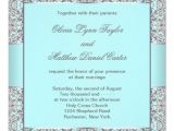 Teal Wedding Invitation Blank Template Teal Blue Silver Wedding 5 25×5 25 Square Paper Invitation