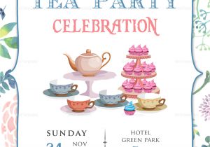 Team Party Invitation Template Elegant Tea Party Invitation Design Template In Word Psd