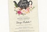 Teapot Bridal Shower Invitations Tea Party Bridal Shower Invitation Teapot Watercolor