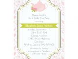 Teapot Bridal Shower Invitations Tea Party Teapot Paisley Pink Green Bridal Shower 5×7