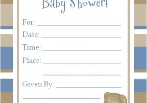 Teddy Bear Baby Shower Invitations Free Teddy Bear Baby Shower Invitations