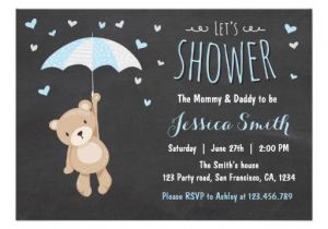 Teddy Bear Baby Shower Invitations Templates Boy Baby Shower Invitations