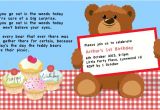 Teddy Bear Party Invitations Templates Cup Of Rooibos Teddy Bear Picnic 1st Birthday Party