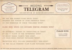 Telegram Wedding Invitation Template Telegram Invitation for the Day I Become Mrs Chappell