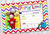 Teletubbies Party Invitations Girls Boys Invitations Teletubbies Cbeebies Rainbow Party