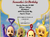 Teletubbies Party Invitations Teletubbies Birthday Party Invitation Childs Tv Show