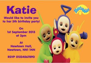 Teletubbies Party Invitations Teletubbies Children S Birthday Party Invitations