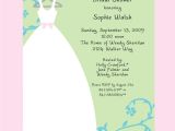 Template for Bridal Shower Invitations Bridal Shower Invitations Samples Bridal Shower