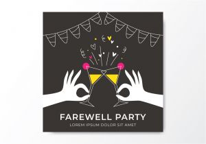 Template Invitation Party Vector Farewell Party Invitation Download Free Vectors Clipart