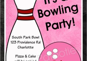 Ten Pin Bowling Party Invitation Template Bowling Party Invitations for Girls