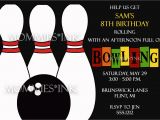 Ten Pin Bowling Party Invitation Template Ten Pin Bowling Party Invitation