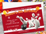 Ten Pin Bowling Party Invitations 10 Personalised Ten Pin Bowling Birthday Party Invitations