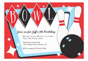 Ten Pin Bowling Party Invitations Bowling Birthday Party Invitations