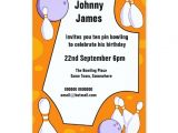 Ten Pin Bowling Party Invitations Ten Pin Bowling Birthday Party Invitation
