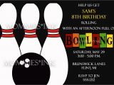 Ten Pin Bowling Party Invitations Ten Pin Bowling Party Invitation