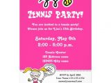 Tennis Birthday Party Invitations Personalized Tennis Invitations Custominvitations4u Com