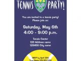 Tennis Birthday Party Invitations Tennis Party Invitations Celebration Invites 13 Cm X 18