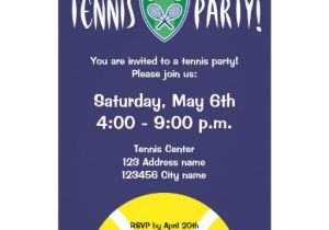 Tennis Birthday Party Invitations Tennis Party Invitations Celebration Invites 13 Cm X 18