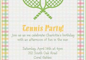 Tennis Party Invitation Tennis Party Invitations Oxsvitation Com