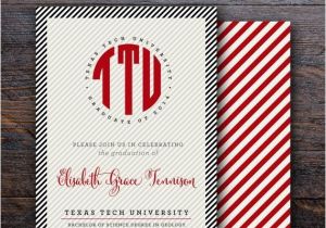 Texas A&amp;m Graduation Invitations 8 Best Images About Texas Tech Graduation Announcements On