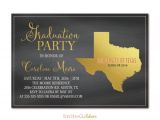 Texas A&amp;m Graduation Invitations Texas Chalkboard Graduation Party Invitation Black