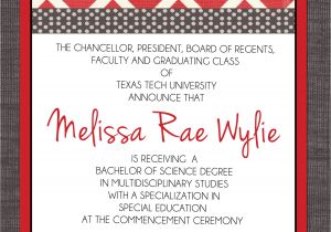 Texas A&amp;m Graduation Party Invitations Custom Graduation Announcement