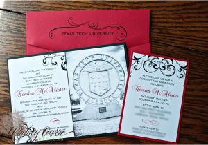 Texas A&amp;m Graduation Party Invitations Texas Tech University Graduation Kendra Mcalister