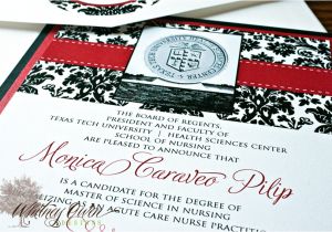 Texas Tech Graduation Invitations Texas Tech University Health Sciences Center Graduation