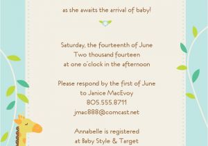 Text for Baby Shower Invite Design Sample Baby Shower Invitations Text Sample Baby