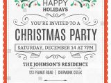Text for Holiday Party Invitation Vector Christmas Party Invitation Dummy Text Stock Vector