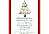 Text for Holiday Party Invitation Whimsical Text Tree Christmas Party Invitation