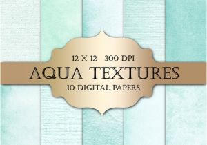Textured Paper for Wedding Invitations Aqua Digital Paper Textured Digital Papers Shabby Chic