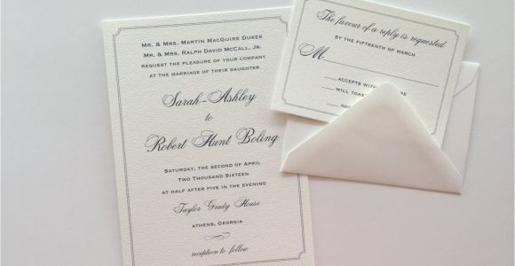 Textured Paper for Wedding Invitations Custom Wedding Invitation Textured Paper Wedding Invitation