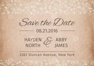 Textured Paper for Wedding Invitations Save the Date Wedding Invitation Template Vintage Paper
