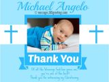 Thank You Message for Baptism Invitation Christening Thank You Messages 365greetings