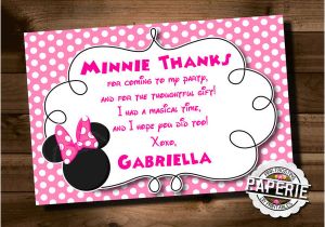 Thank You Party Invitation Template 23 Awesome Minnie Mouse Invitation Templates Psd Ai
