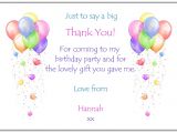 Thank You Party Invitation Template Birthday Invitations Childrens Birthday Party Invites