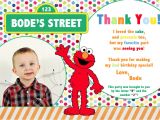 Thanks for Invitation Birthday Party Sesame Street 2nd Birthday Invitations Best Party Ideas