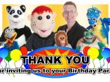 Thanks for Inviting Us to Your Party Party Entertainers Childrens Party Entertainment