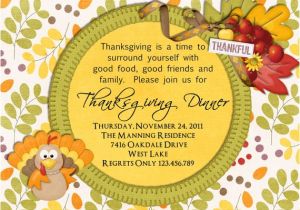 Thanksgiving Party Invitation Message Thanksgiving Dinner Invite Wording Cimvitation