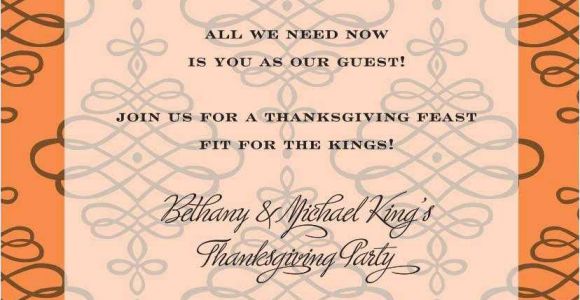 Thanksgiving Wedding Invitation Wording Thanksgiving Invitations