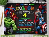The Avengers Party Invitations Avengers Birthday Invitation Avengers Invitation Avengers