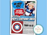 The Avengers Party Invitations the Avengers Kids Summer Birthday Party Invitation Kids