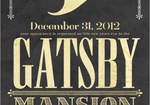 The Great Gatsby Party Invitation Invite Great Gatsby Graphics Pinterest Type