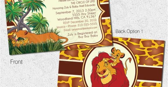 The Lion King Baby Shower Invitations Lion King Baby Shower Invitations Lion King by Metroevents