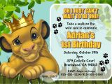 The Lion King Birthday Party Invitations Lion King Birthday Invitations Invitation Librarry