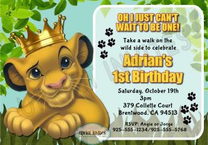 The Lion King Birthday Party Invitations Lion King Birthday Invitations Invitation Librarry