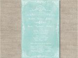 The Mint Wedding Invitations Mint Green Wedding Invitations for Shabby Chic by therocheshop